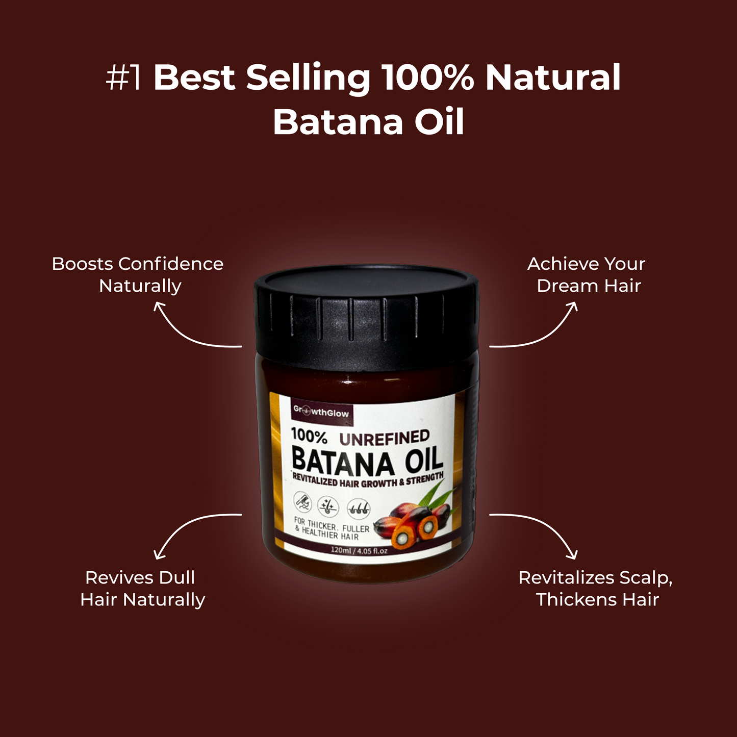 100% Batana Natural Hair Growth Oil