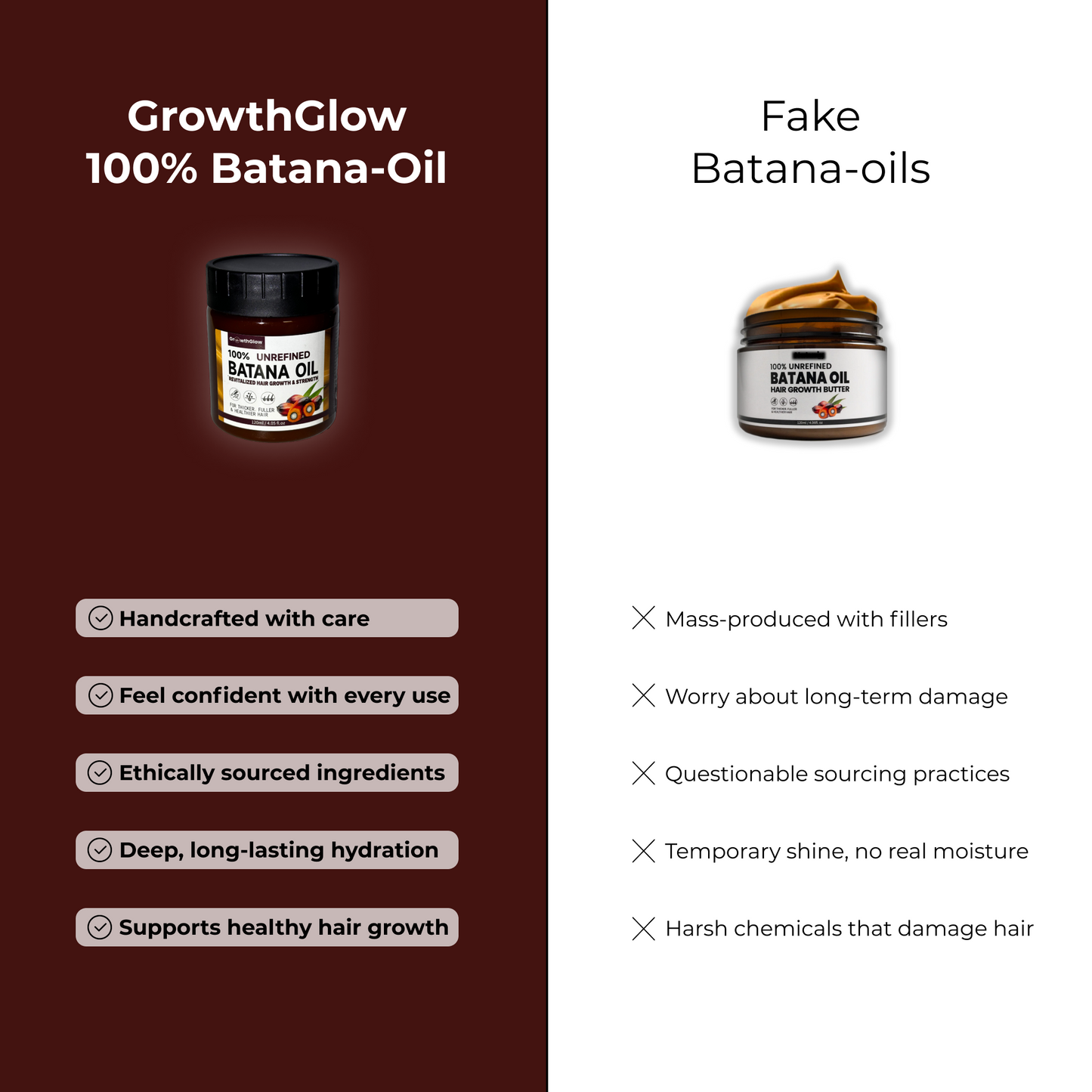 100% Batana Natural Hair Growth Oil